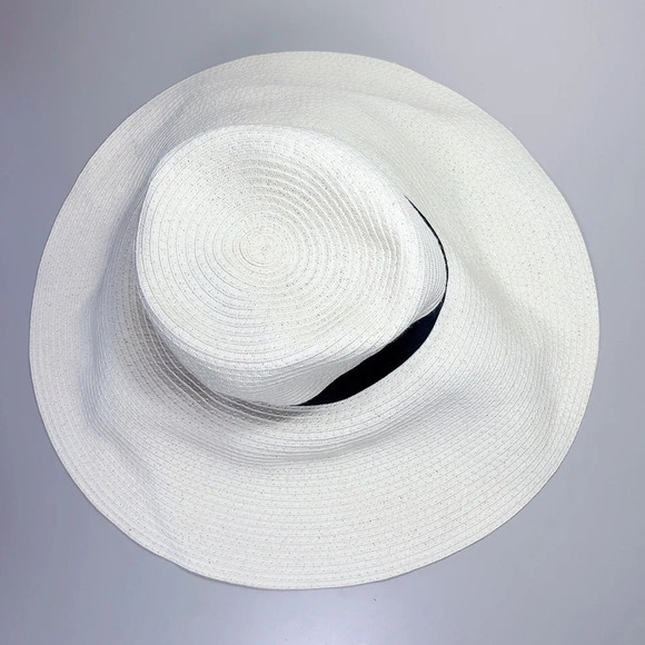 Aritzia Main Character Raven Straw Hat Color Natural And Black - Picture 3 of 7